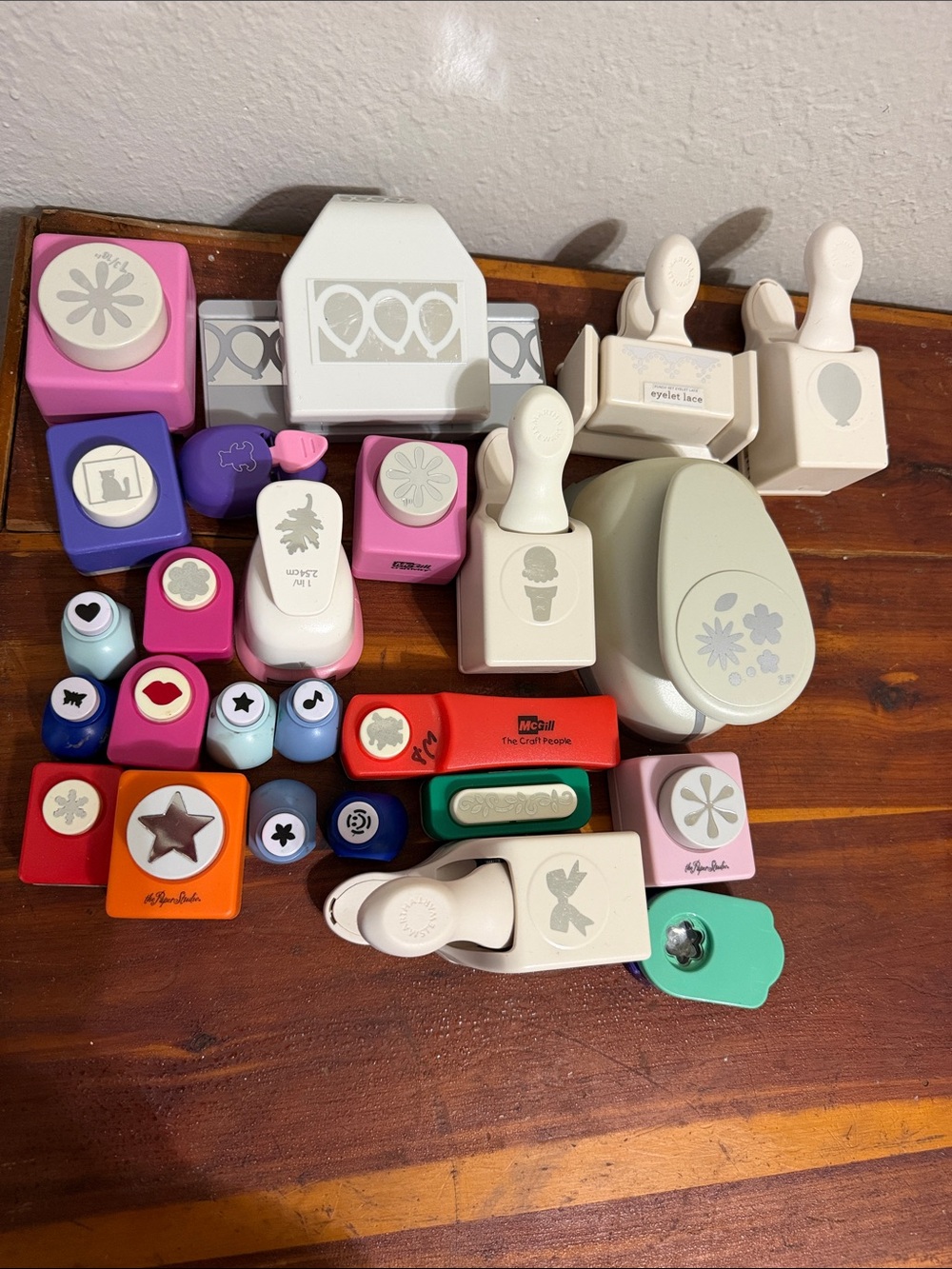Huge Bundle of Fancy Hole Punchers for scrapbooking crafting planners teachers